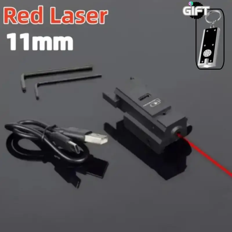 USB Charging Laser Green Red Dot Sight 11mm 20mm Tactially Hunting Pistol Hand Gun G 17 19 Outdoor Rechargeable Portable Power