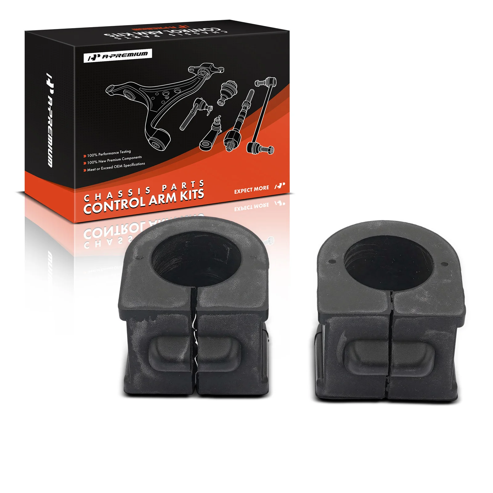 A-Premium 2x Front To Frame Sway Bar Bushing for Chevrolet Impala 2000-2013 Buick LaCrosse 2005-2008 Regal 1997-2004 Century