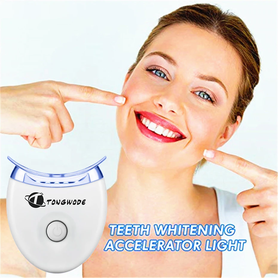 Tongwode Draagbare Tanden Bleken Led Light Hight Blue Cool Licht Tand Whitening Accelerator Voor Volwassen Dental Care