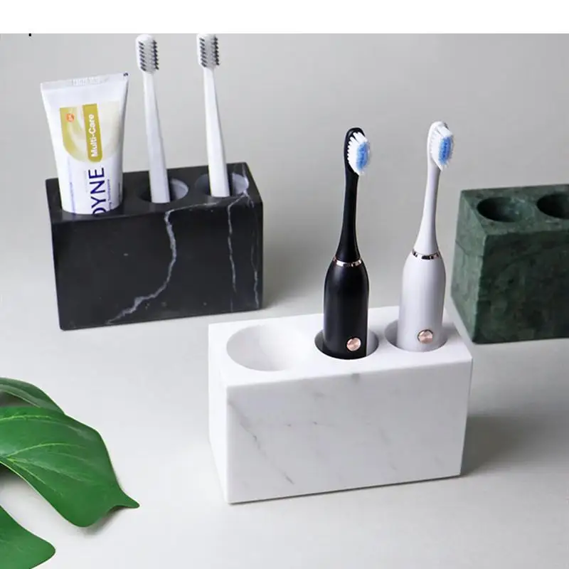 

Nordic Marble Toothbrush Holder Restroom Tooth Brush Storage Holder Bathroom Accessories Home Toothpaste Toothbrush Shelf