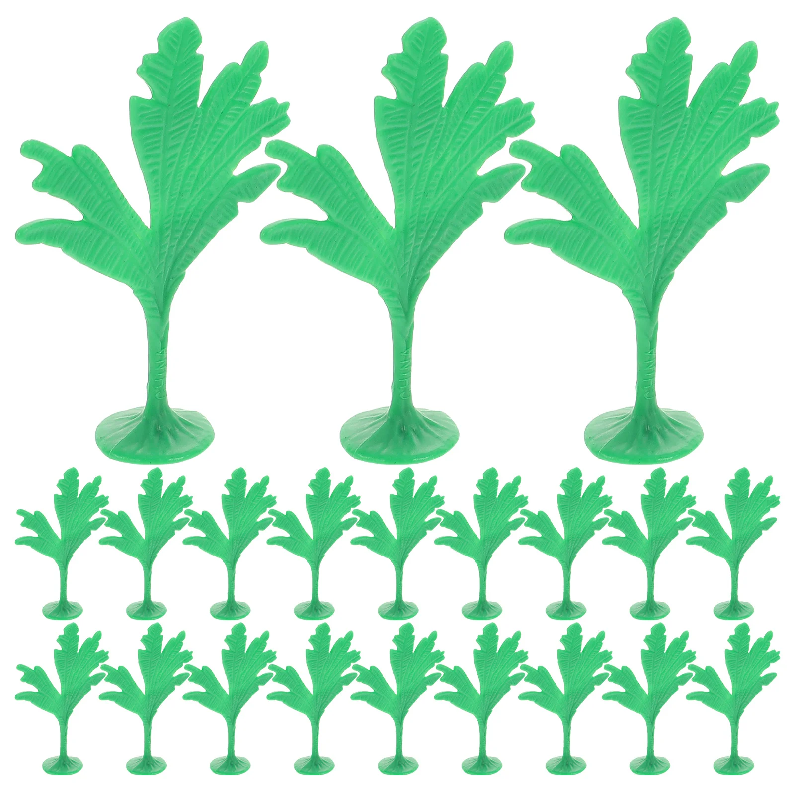 

50Pcs Micro Landscape Artificial Banana Trees Realistic Miniature Craft Accessories for DIY Sand Table Scenery Train