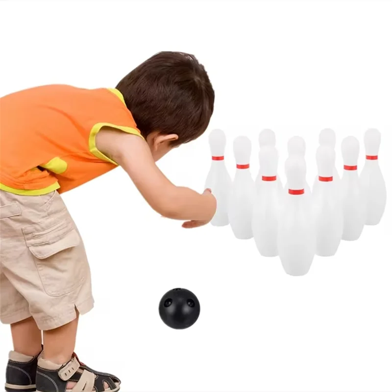 Light Up Bowling Set Bowling Pins Games for Kids Toddler Bowling Ball Set Glow in The Dark Games Parent Children Interactive Toy