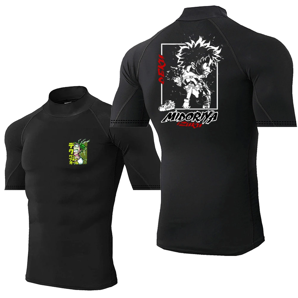 Elastic and Comfortable Men's Tops Thin Quick-drying Running T-shirt Gym Fitness Training Clothes Breathable Short-sleeved S-3XL