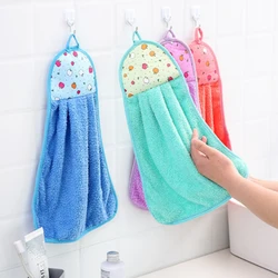 4pcs Wipe Hands Towels,Household necessities,Kitchen, bathroom,Quick Dry Wall-Mounted Soft Plush Loops Cleaning Cloths,Lovely