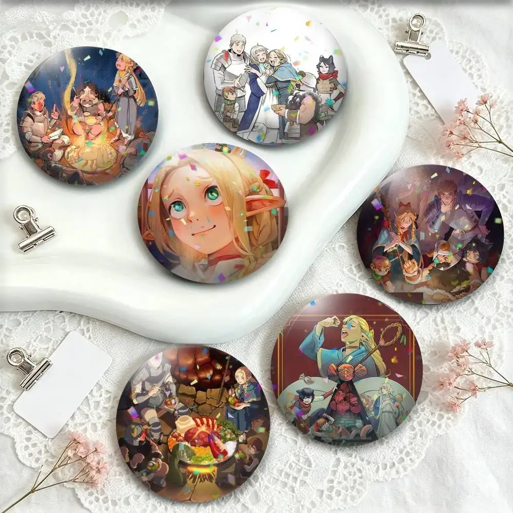 D-Delicious in D-Dungeon  25 32 44 58 75mm Badges Personalized Round Brooches Pins Accessory Gift
