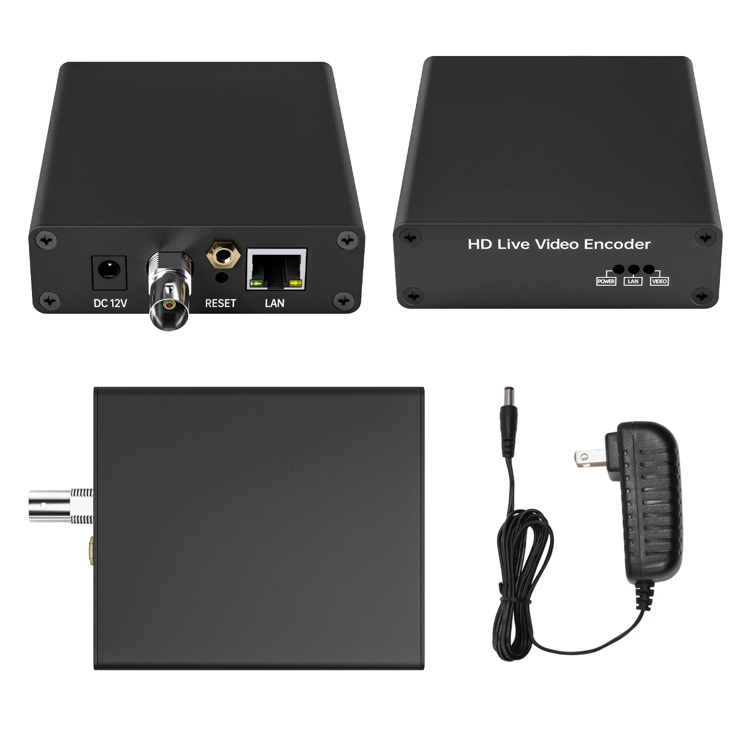 Unisheen H.265 Hevc H.264 Mpeg4 Sdi To Ip Stream Video Encoder Support Ndi Srt Rtmp For Live Streaming