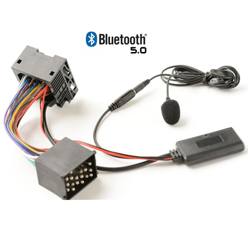 Bluetooth 5.0 Musik Audio Adapter Mikrofonkabel für BMW E46 BMW E46 323i 325Ci 330Ci M3 2002-2006