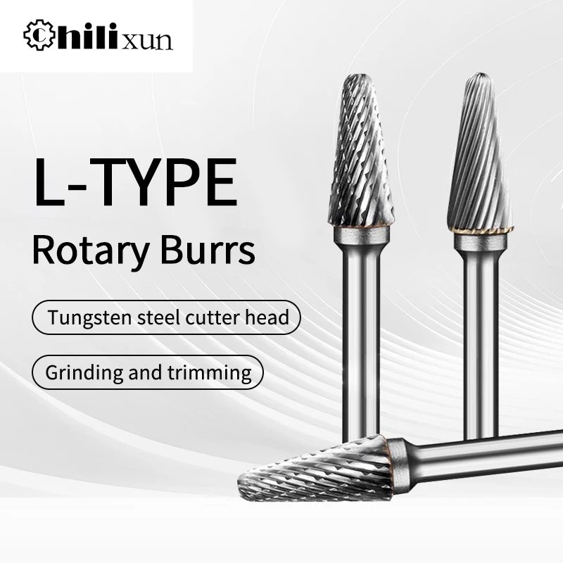 Wolfraam Staal Slijpkop Carbide Roterende Vijl Kegel Koepel Frees Metaal Slijpen Gravure Enkele En Dubbele Groef
