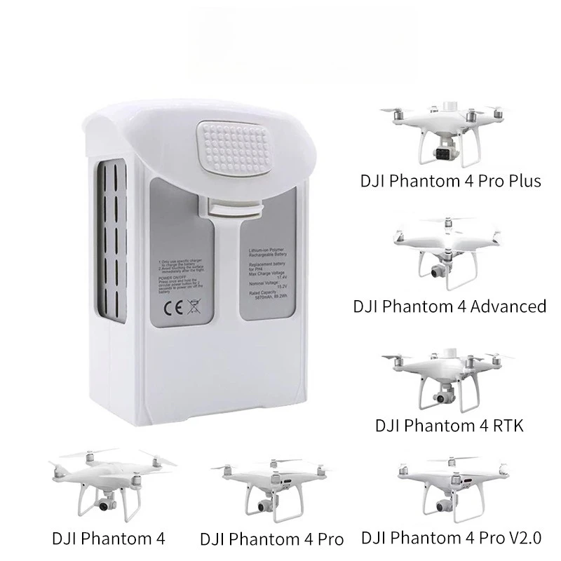 Wear-resistant Durable Dual Flight Battery Set Professional Drone Spare Parts For DJI Phantom 4 Full Series