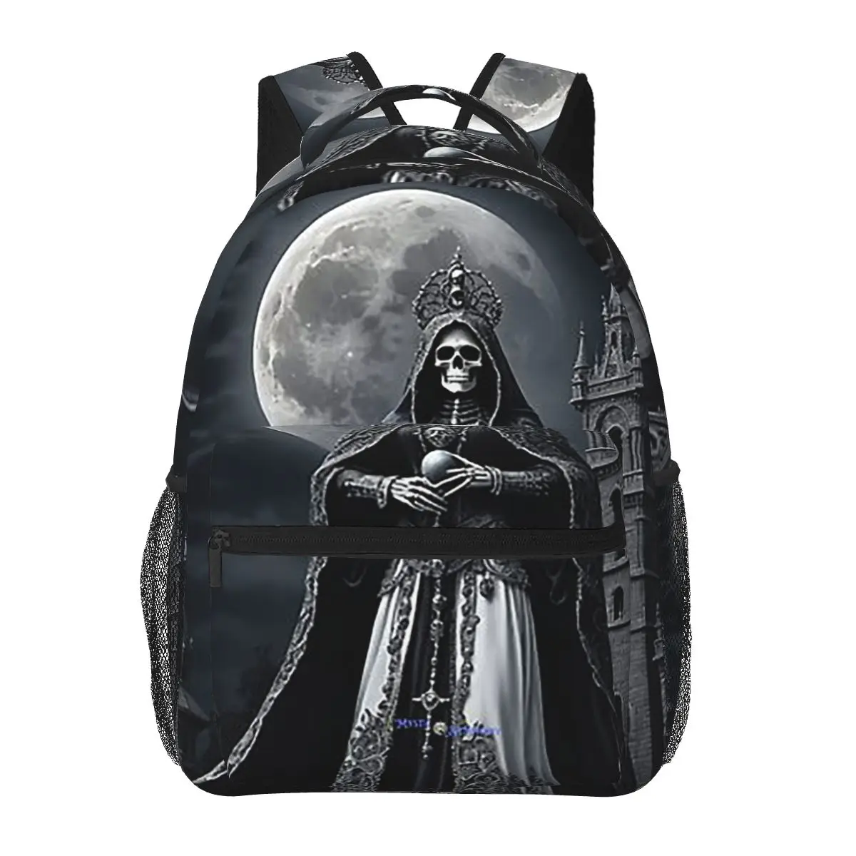 

Santa Muerte Spanish Backpacks Boys Girls Bookbag Children School Bags Cartoon Laptop Rucksack Shoulder Bag Large Capacity