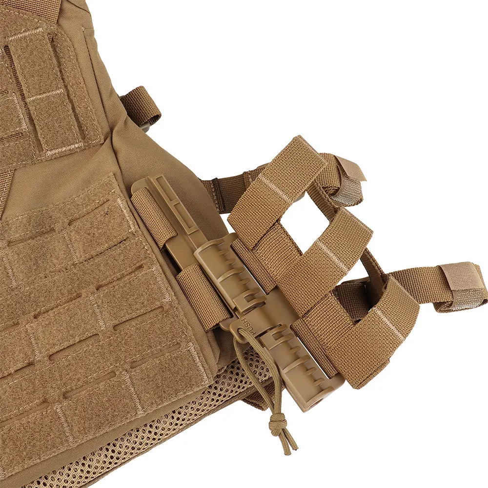 Imagem -04 - Tactifans-tactical K19 Placa Transportadora Caça Colete Molle Quick Release System Ajuste Rápido Cummerbund Combate Gear