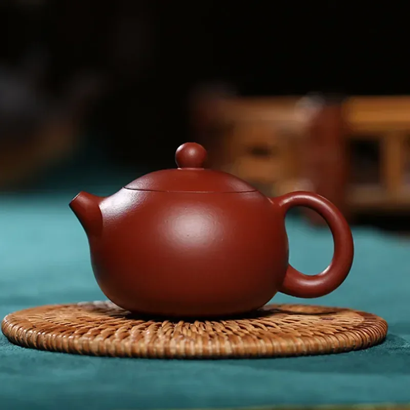 

90ml Yixing Purple Clay Teapots Authentic Dahongpao Xishi Tea Pot Ball Hole Filter Kettle Handmade Boutique Zisha Tea Set