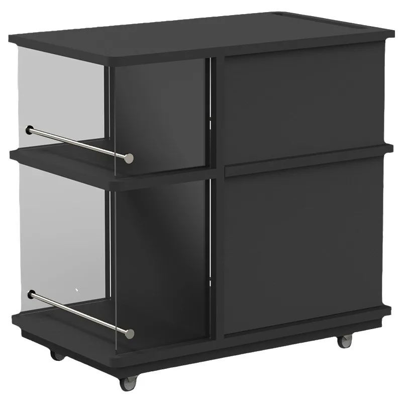 

trolley living room multi-functional tea table side cabinet locker balcony solid wood tea cabinet side cabinet