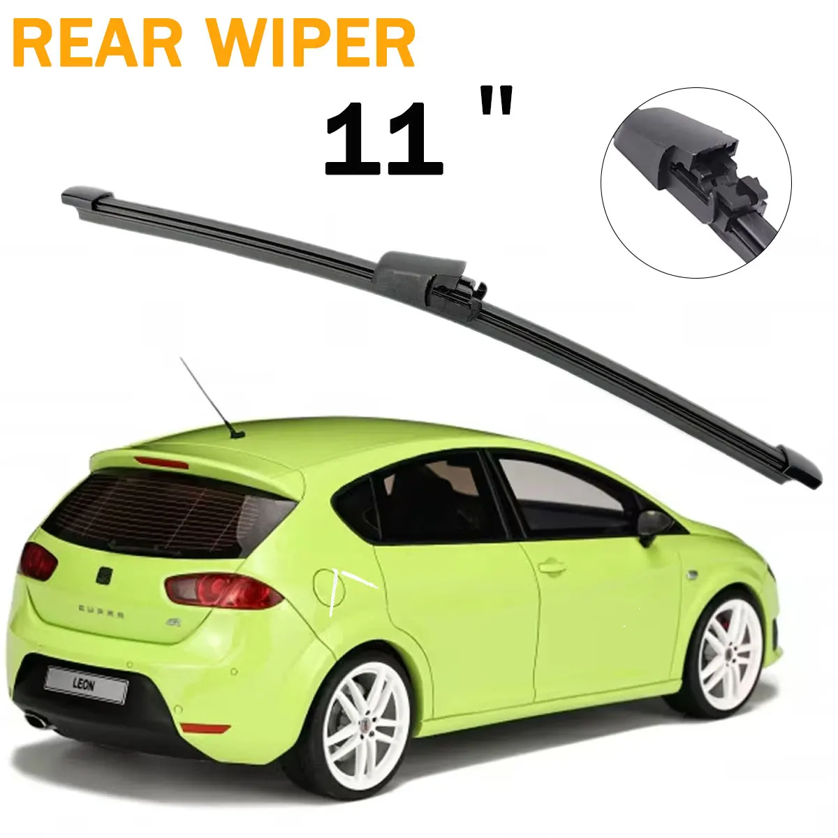 1 Stück Heckscheibenwischerblatt 11 Zoll für SEAT Leon MK2 2009-2012 Windschutzscheibe Heckscheibenwischerblatt Autozubehör