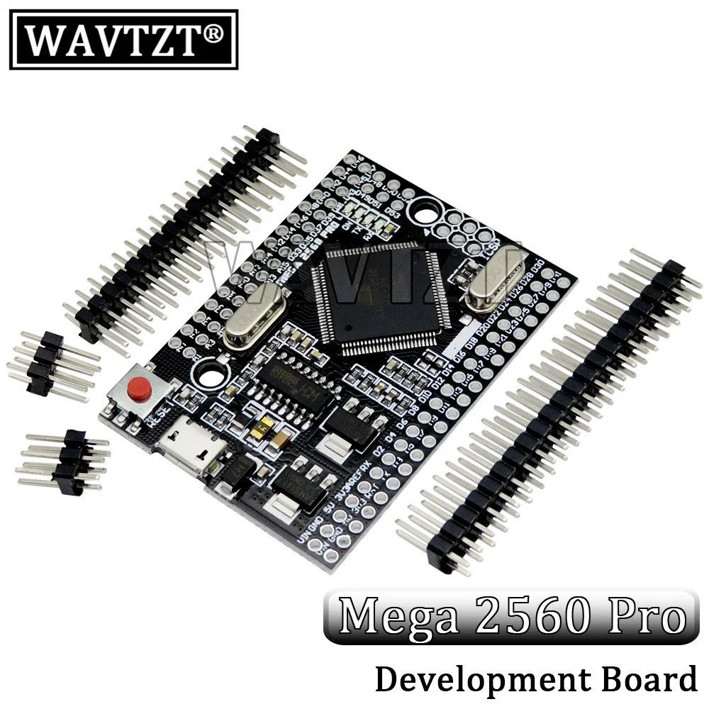 

WAVTZT MEGA 2560 PRO Embed CH340G/ATMEGA2560-16AU Chip with male pinheaders Compatible for Arduino Mega2560