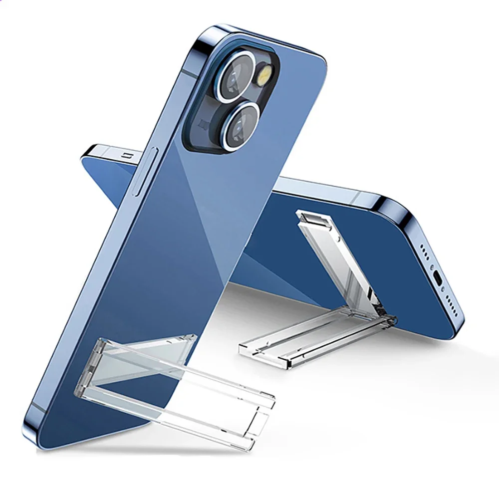 

Прозрачный складной штатив-подставка для телефона, невидимый прозрачный Регулируемый держатель для телефона, настольная подставка для телефона для iPhone, Samsung