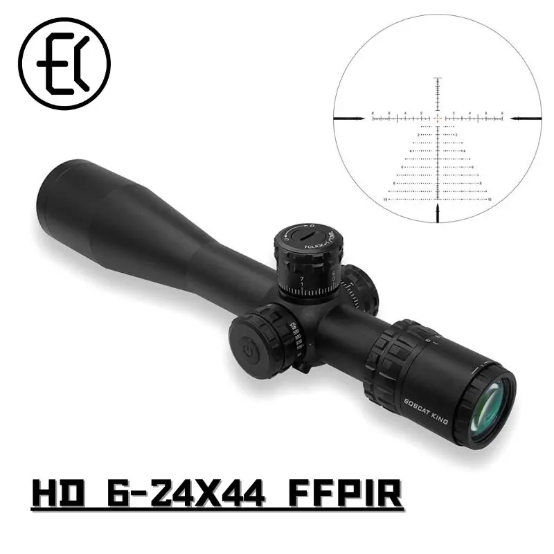 

Bobcat King HD 6-24X44FFPIR First Focal Plane Zero Stop Rifle Scope Air Gun Hunting Tactical Etched Glass Optical Sniper Sight