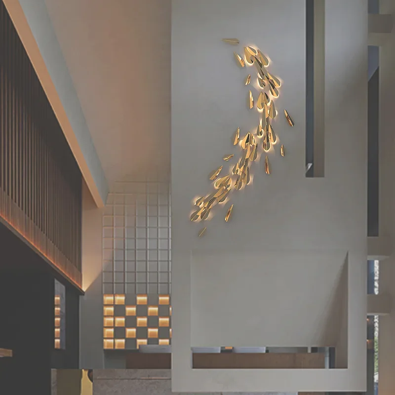 Modern Luxury Italian Designer Copper Wall Lamp for Living Room Bedroom - Elegant Background Atmosphere Lighting