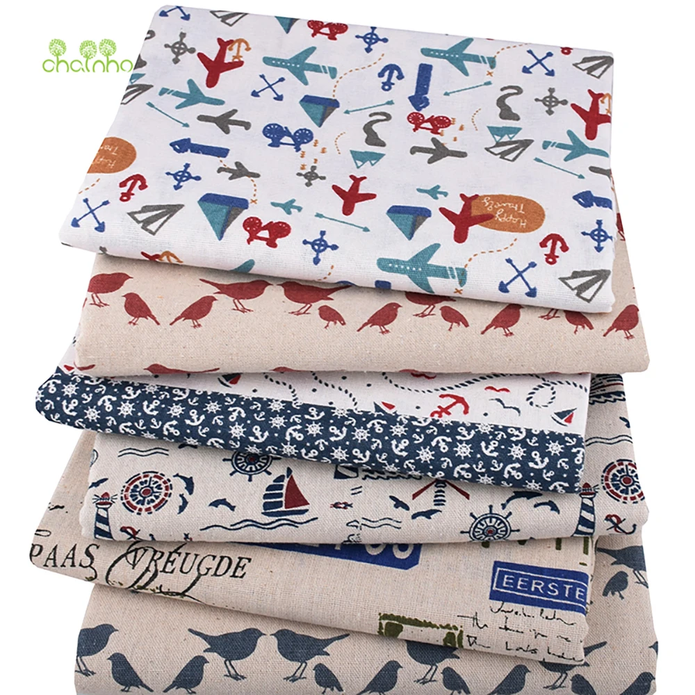 Chainho,Printed Cotton Linen F - Sewing Geotextile Fabric recension och pris