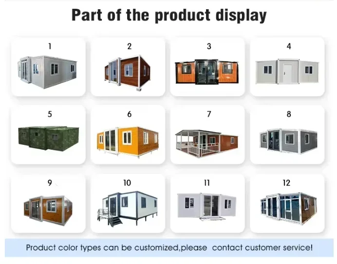 Direct Sale 40 Ft 20Ft Prefabricated Expandable Portable Container Home with 2 Rooms and Restroom Ready to Use