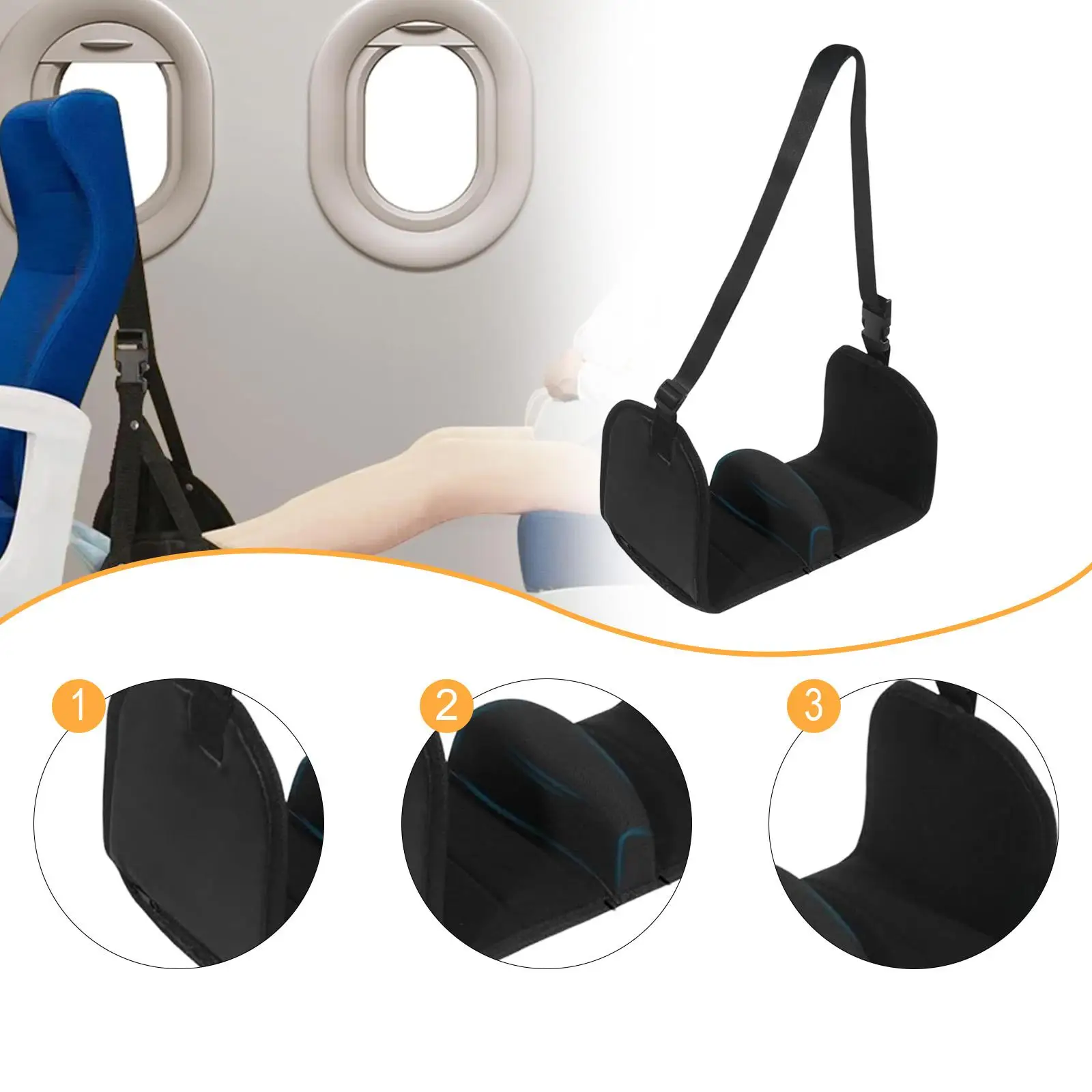 أرجوحة قدم الطائرة، استرخاء قدميك، تقسيم الطيران الطويل، يجب أن تمتلك ملحقات شماعات للعمل تحت المكتب، قطار طائر #1