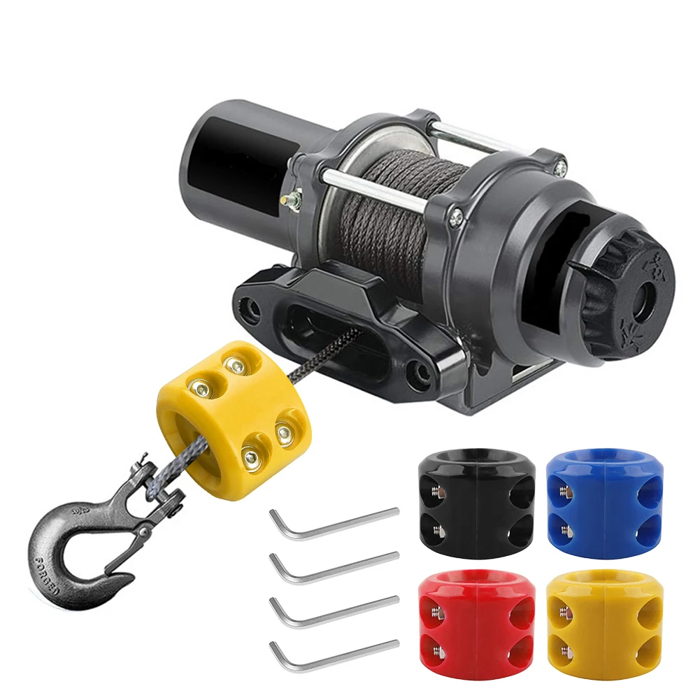 

Winch Cable Hook Stopper Shock Absorbent Rubber Cord Plug Car Protector Prevent Pulling Bounce and Abrasion Protects Towing Hook