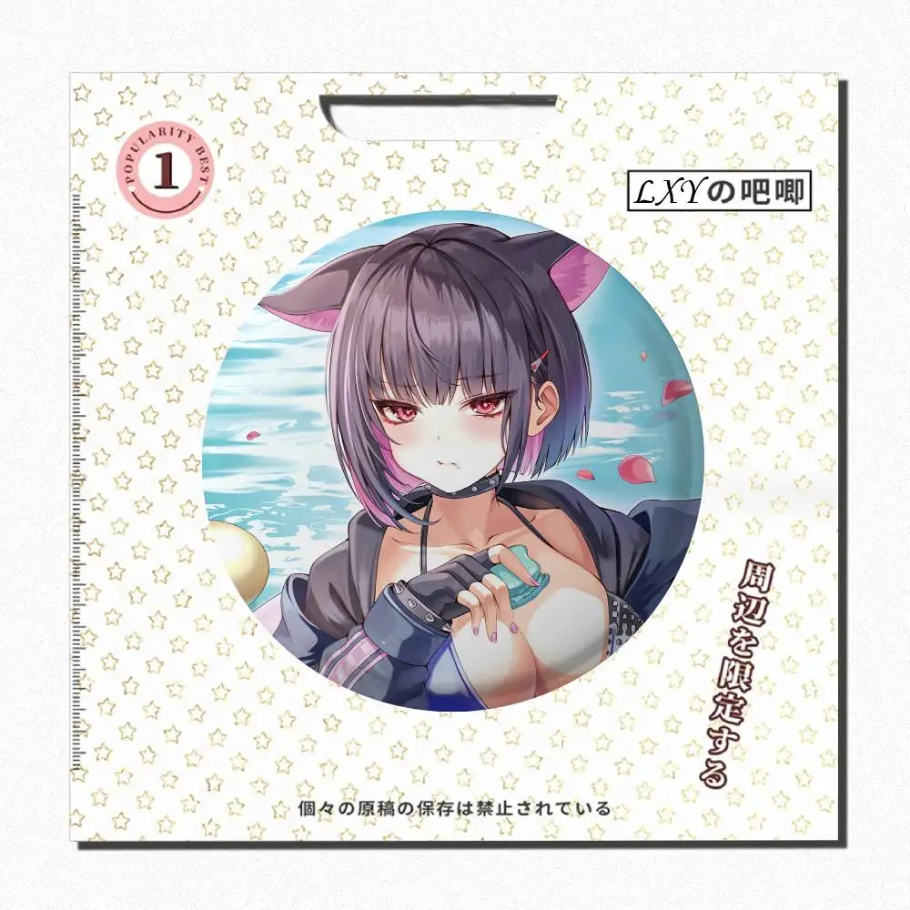 Kazusa Hot Game Blue Archive Broche láser redondo Ropa Lapelnd