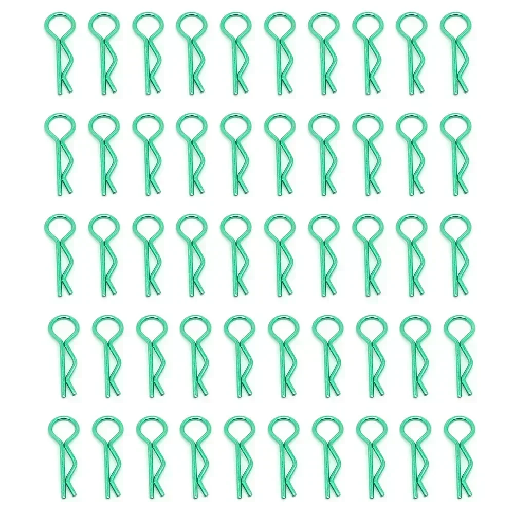 

50PCS RC Car Parts 1/10 Cars Shell Body Clips Pins Housing Latch R Buckles Fixed for 1:10 Crawler Buggy Drift Model Car