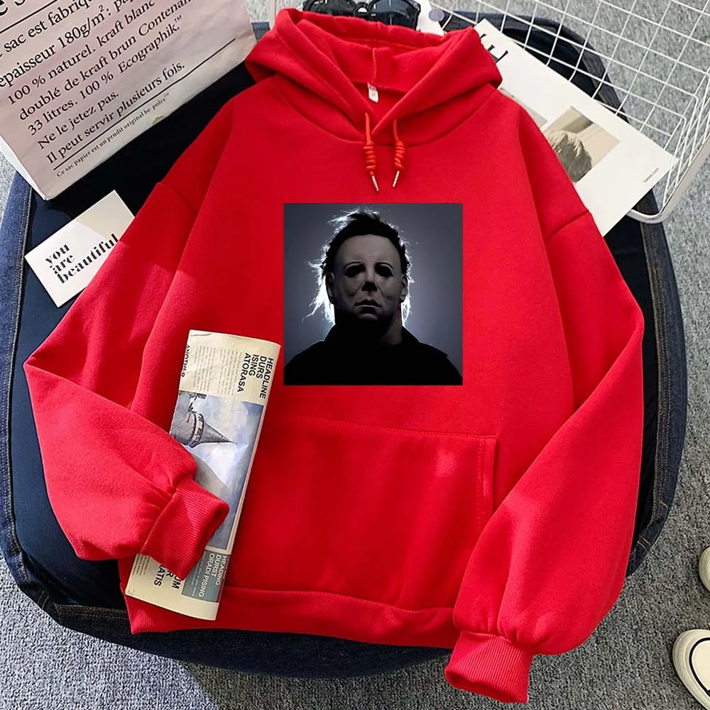 Michael Myers Halloween Horror ClassicMovie Aesthetic Hoodie Funko Pop Vintage Sweatshirt for Autumn/Winter Casual Clothing Soft