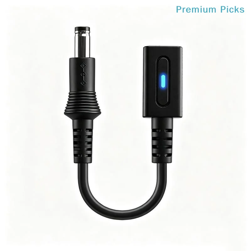 portablePD USB C to DC 5.5x2.1mm Charging Cable Center Negative Anti-tangle Power Cord for Retro Gaming Consoles