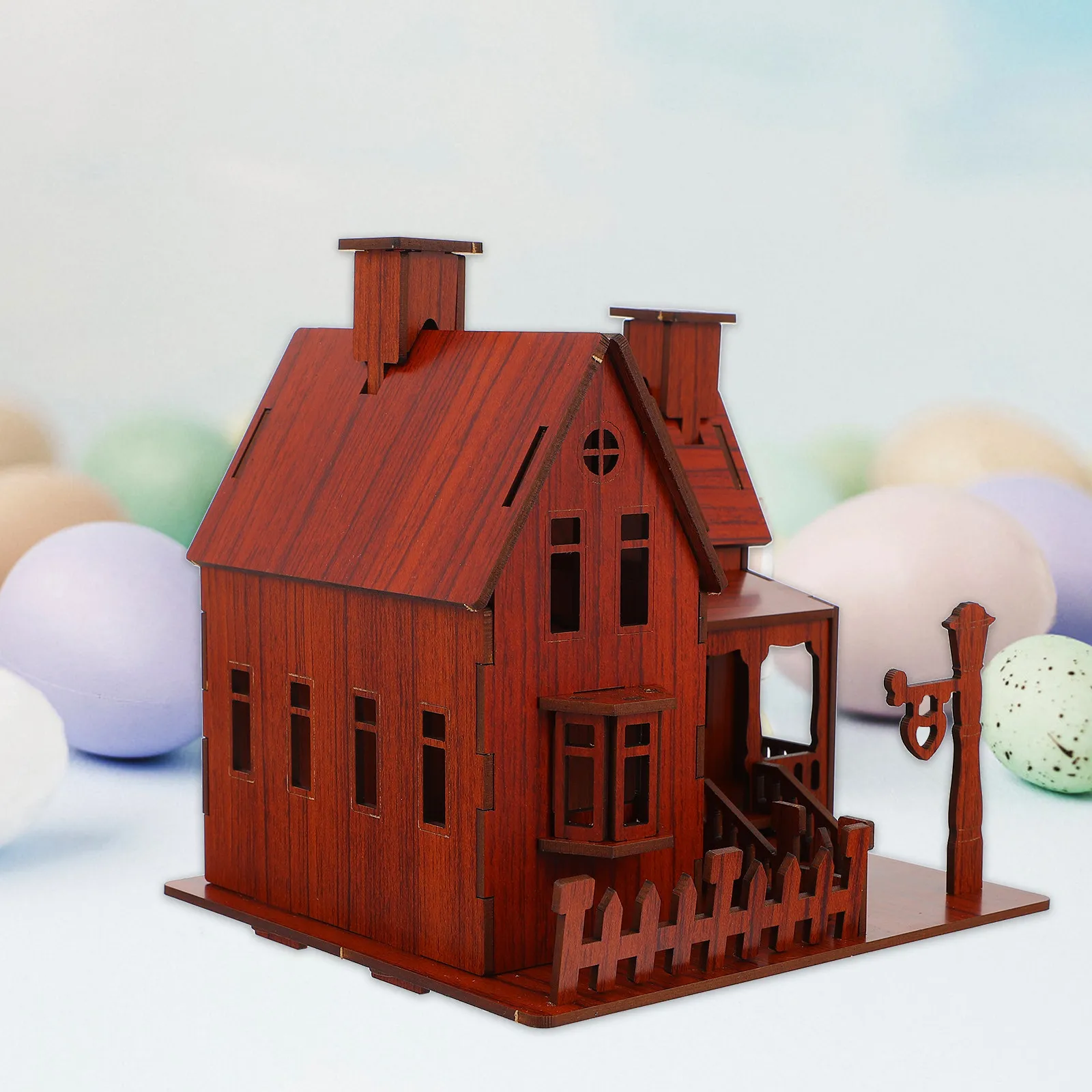 

Креативный конструктор-пазл «Домик»: 3D-вилла для самостоятельной сборки, развивающая игрушка-декор, веселый подарок для детей, модель дома для совместного творчества родителей и детей