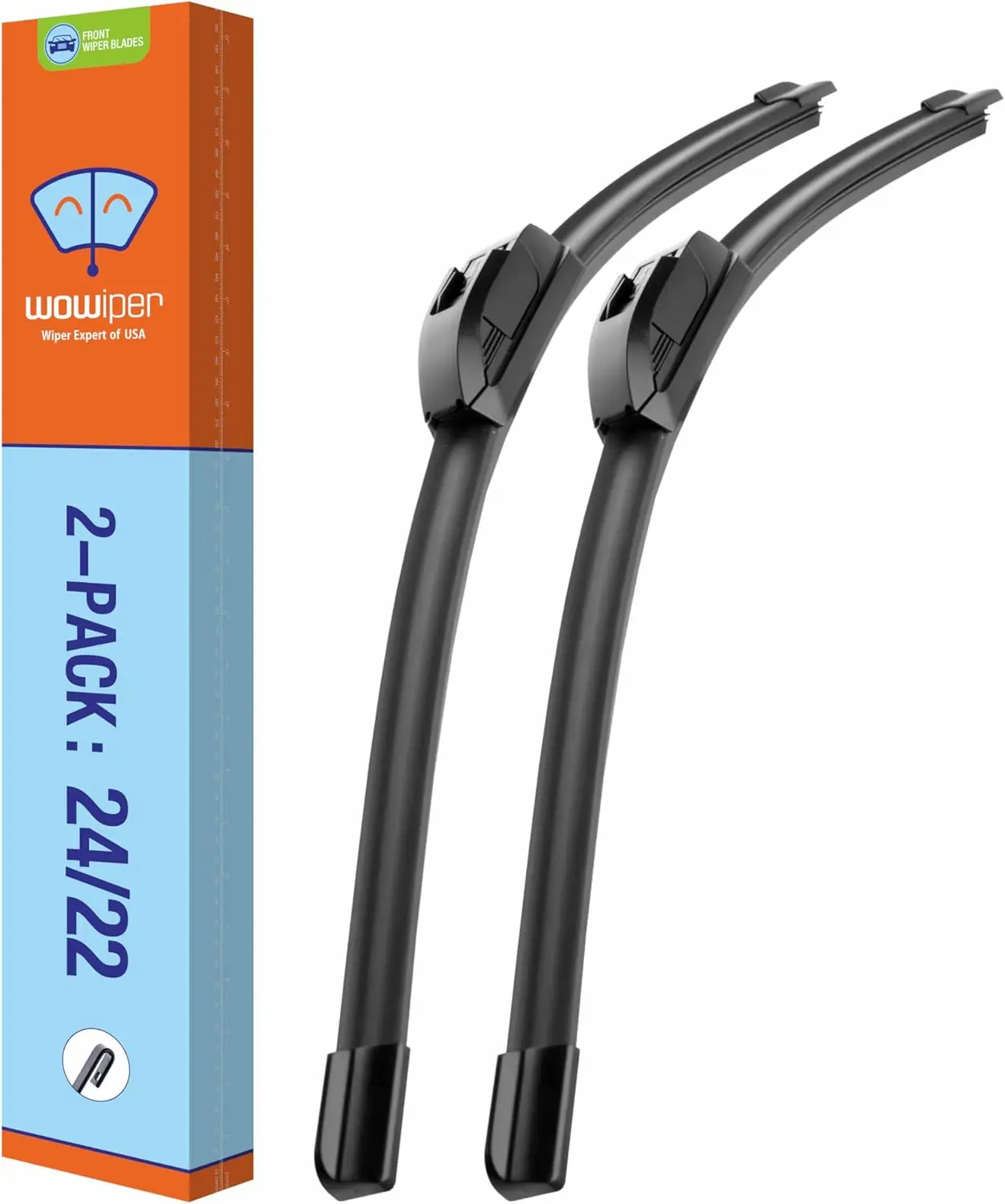 

Windshield Wiper Blades 24+22 Inch Set of 2, Metal Frame for Stable Wiping, for Chrysler 200 2014-2011 Sebring 14-07 Dodge