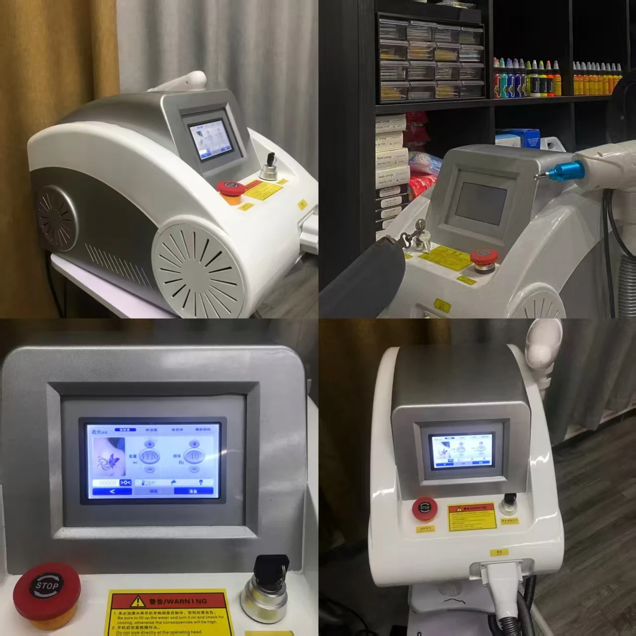4000W Vendita Q Switched Nd Yag Macchina per terapia laser Macchina per la rimozione dei tatuaggi Rimozione delle rughe Peeling Carbonio Salone di bellezza Bellezza