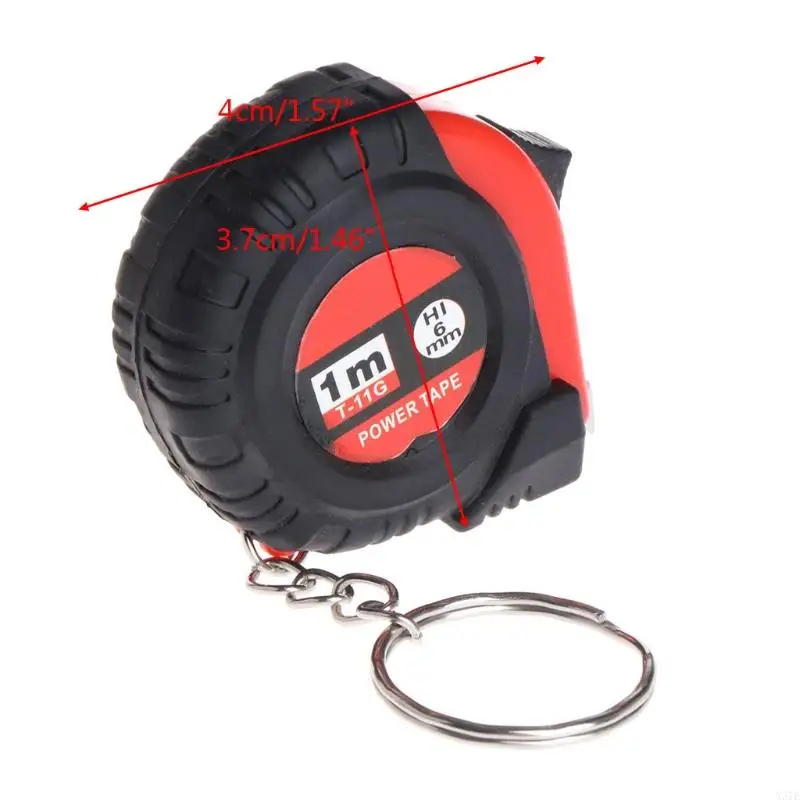X37E Auto-Lock Measuring Tape Measure Metric Ruler Stainess Steel Retractable Tape Measure Measuring Tool Compact-size