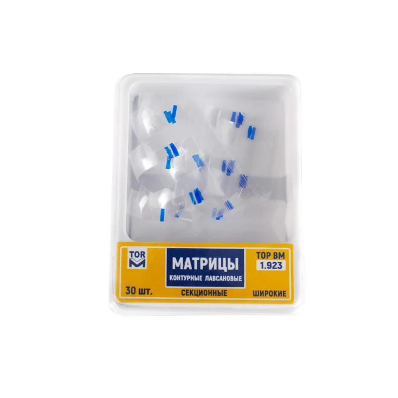 4x30 Pcs/box  Dental Transparent Sectional Contoured Matrices Matrix Polyester Matrice Dentistry Material