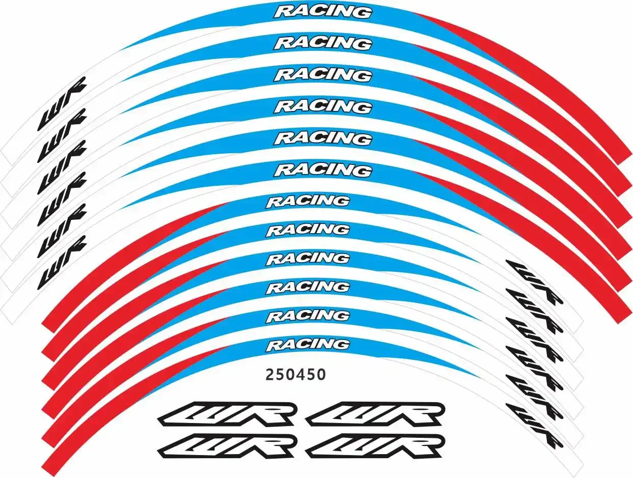 

For YAMAHA WR250R WR250F WR450F Motorcycle Parts Contour Wheel Decoration Decal Sticker -13