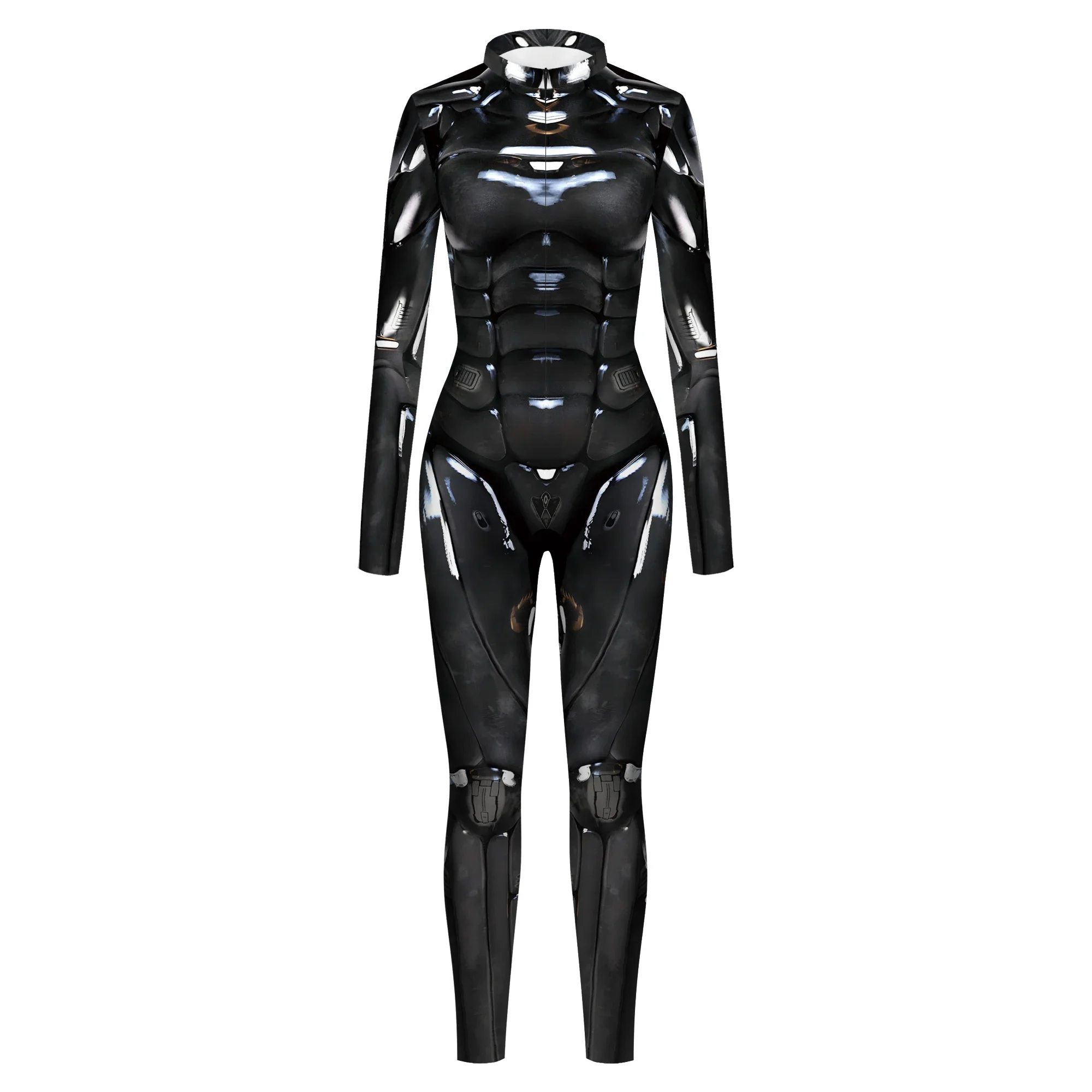 Cool Robot Mecha Body Coppia Punk Cyberpunk Steam Future Technology Body sottile Gioco di ruolo Costume Donna Uomo Body