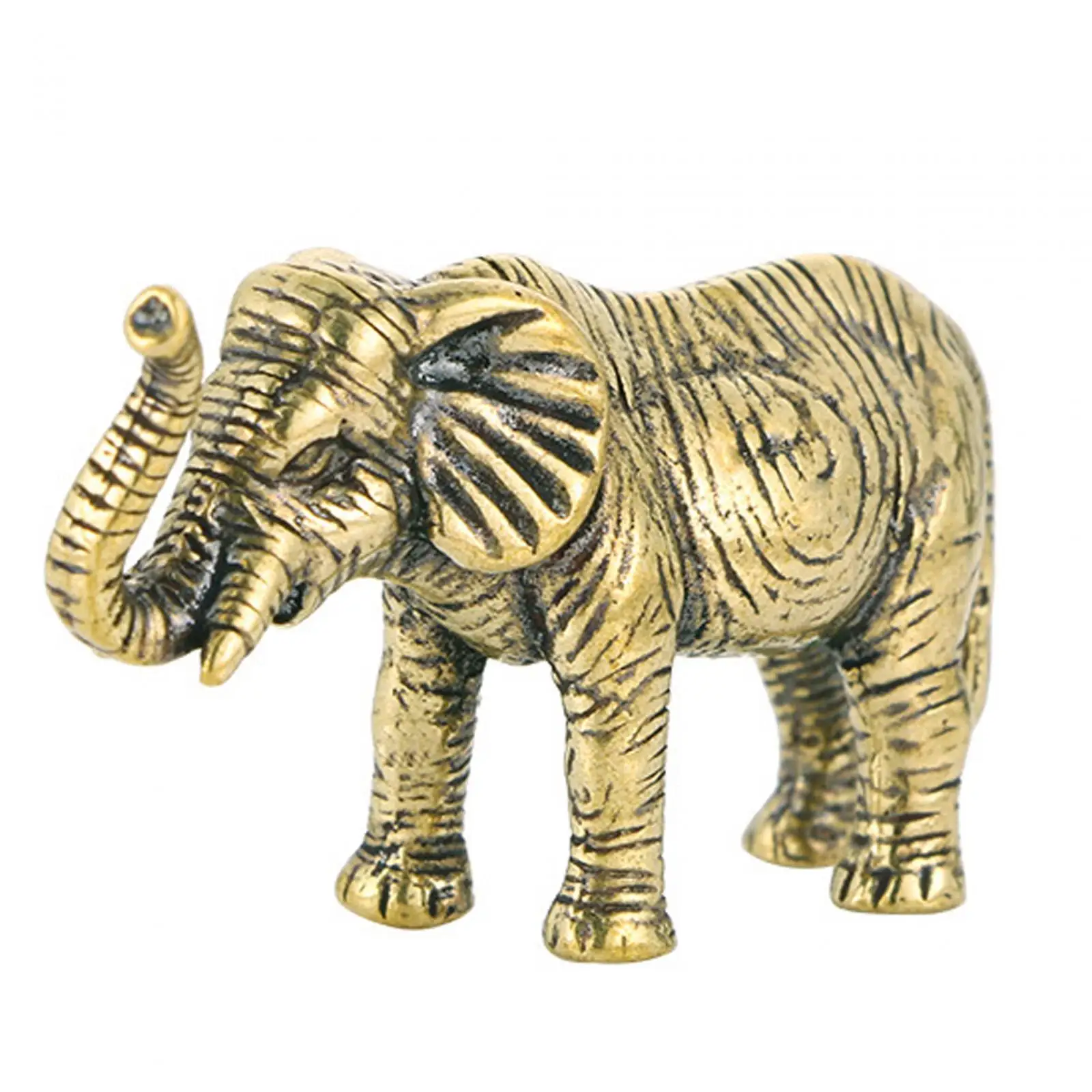Feng Shui Figurine Mascot Elephant Statue for Living Room Table Decor