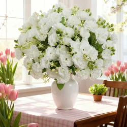 Artificial Flower Silk Carnation Outdoor Festival Wedding Bridal Bouquet Valentine Home Vase Table DIY Gift Box Scrapbook Decora