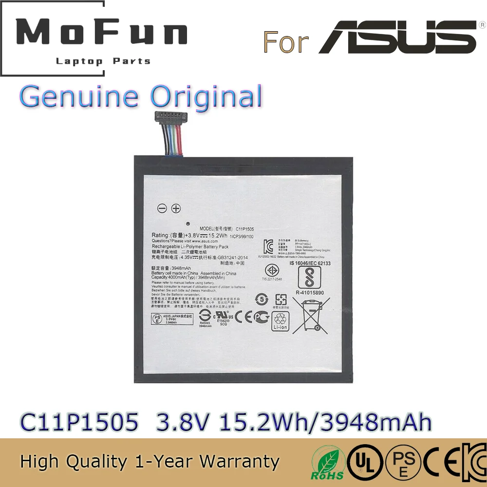 Brand New Original C11P1505 3.8V 15.2Wh Laptop Battery for Asus Zenpad 8.0 Z380kl Z380c