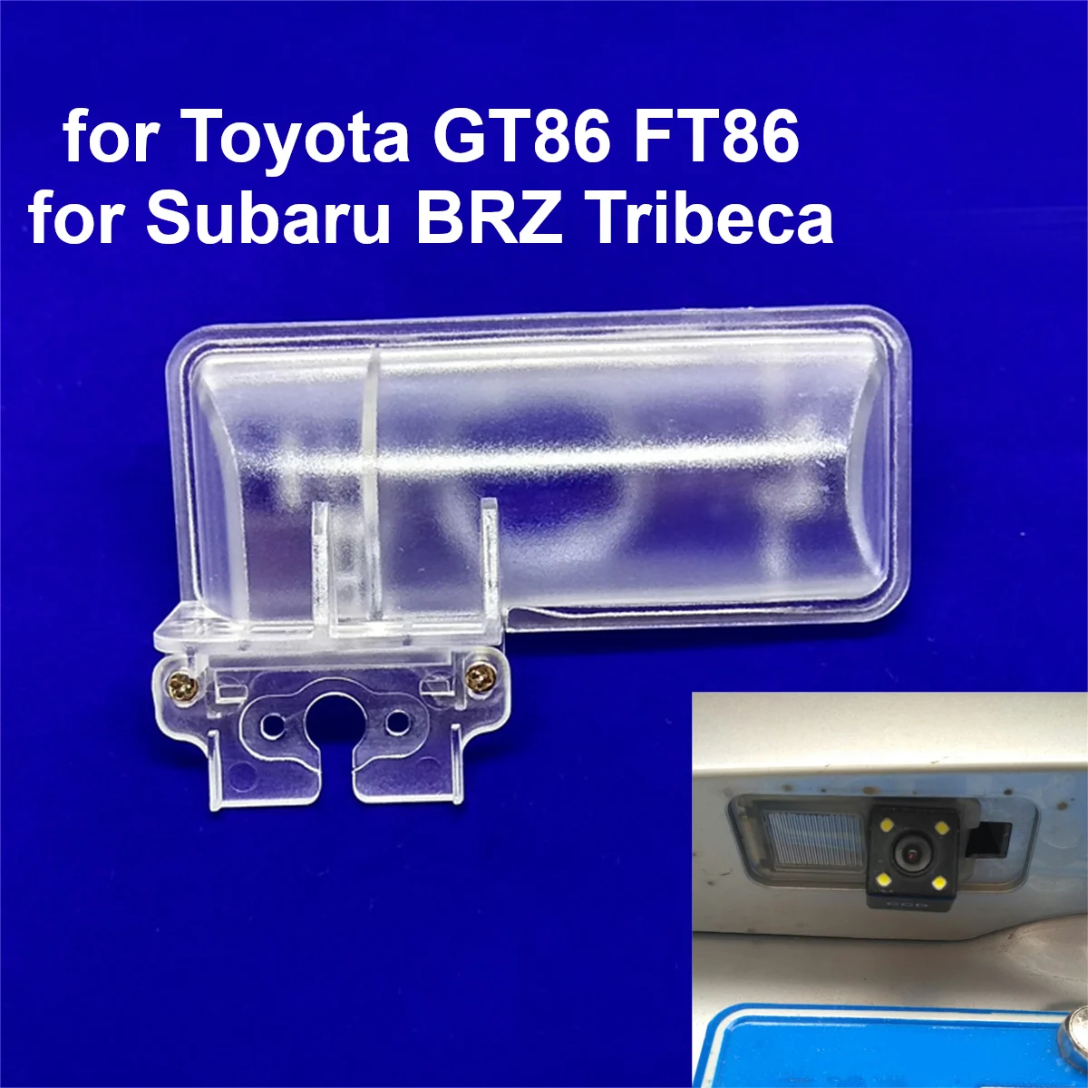 Car Rear View Camera Bracket License Plate Lights Housing Mount for Subaru BRZ Tribeca Legacy Forester Impreza Toyota GT86 FT86