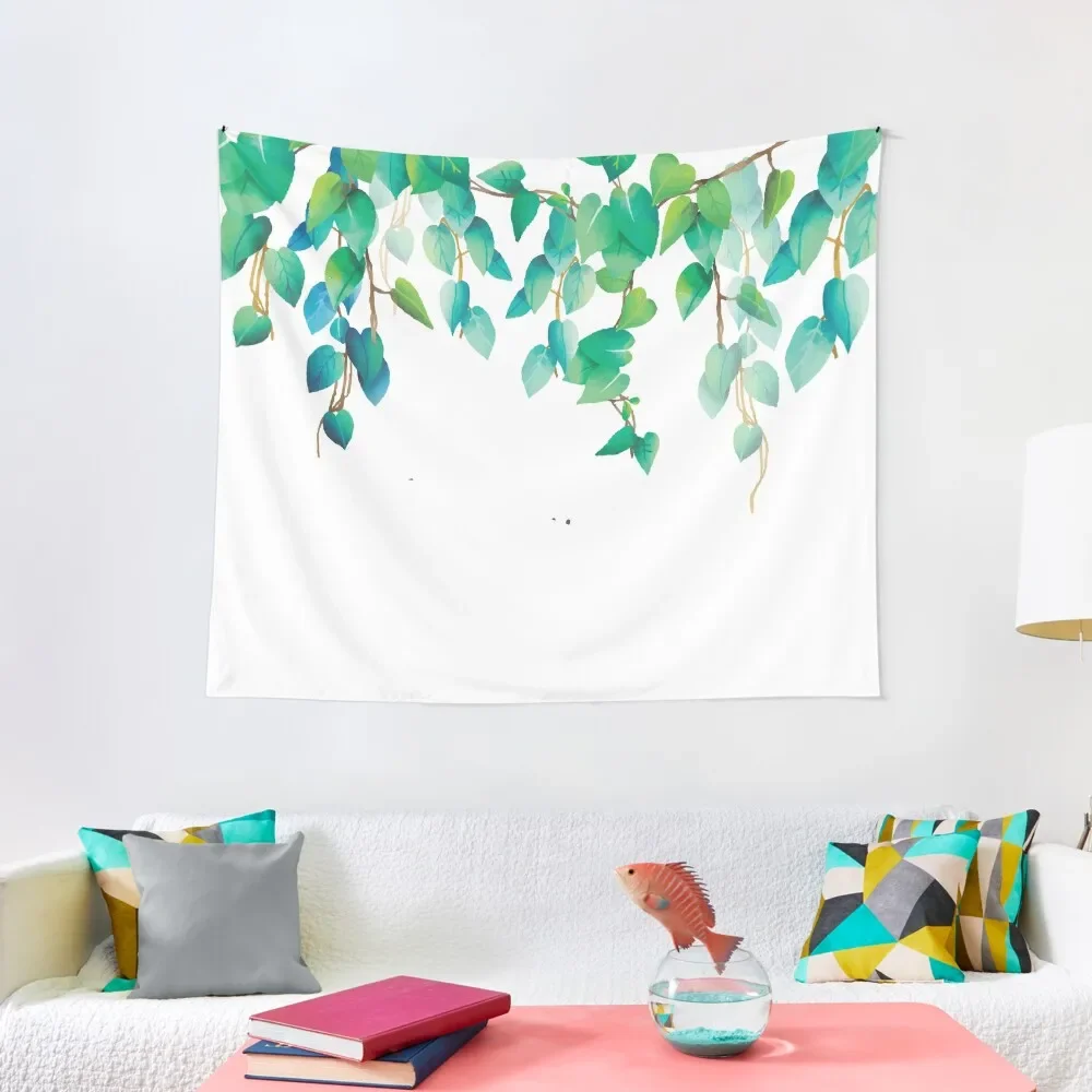 

Vines Hanging Leaves Tapestry Cute Room Things Aesthetics For Room Tapestry