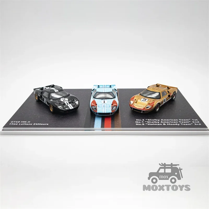 縮尺的に1:64ダイキャストモデルカー、gt40、mk ii 2、1963、1:64