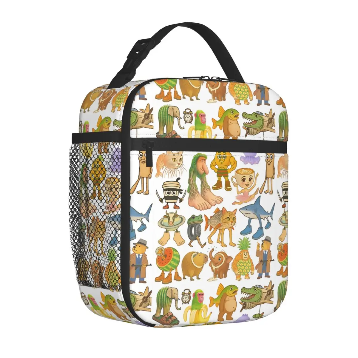 

Italian Brainrot Meme Type Collection Insulated Lunch Bag Thermal Lunch Container Large Lunch Box Tote Men Women Work Travel