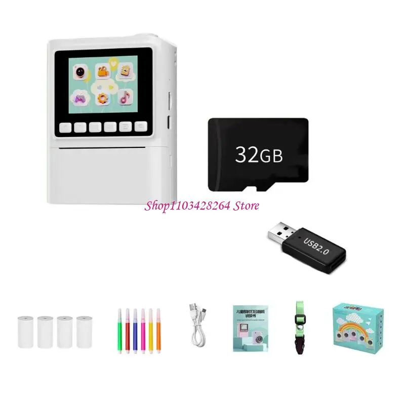  Kids Digital Camera Toy With 48MP Photo And 720P Video Recording For Boys And Girls Ages 2+