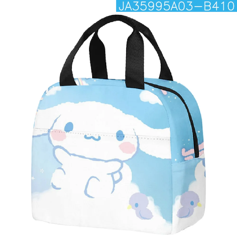 Sanrio Cartoon coibentato Cinnamon Dog Kuromi borsa da pranzo portatile impermeabile confezione portatile riutilizzabile borsa termica per la