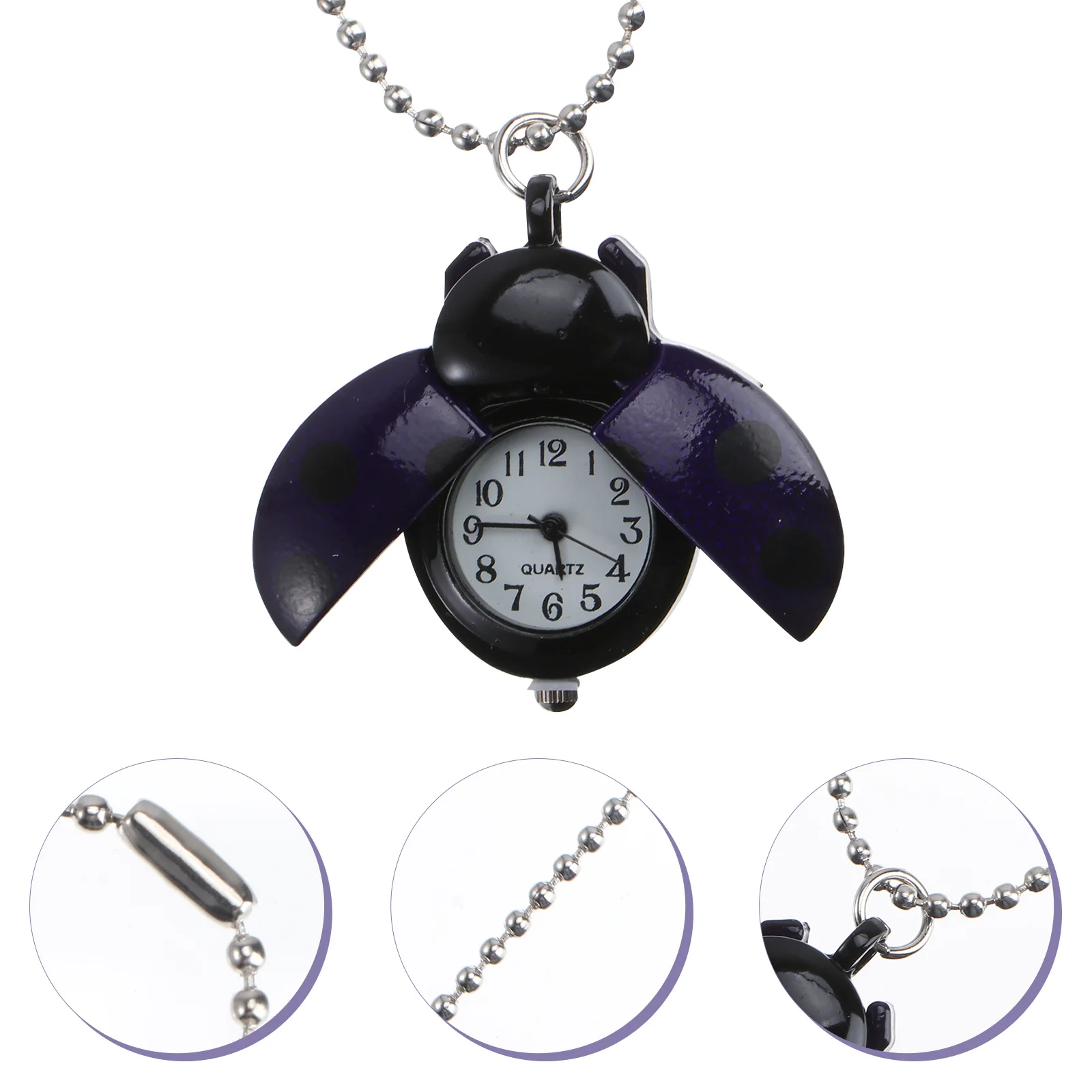 Retro Quartz Pocket Watch Style Alloy Case Press Button Open Kids Fashion Accessory Pocket Watch
