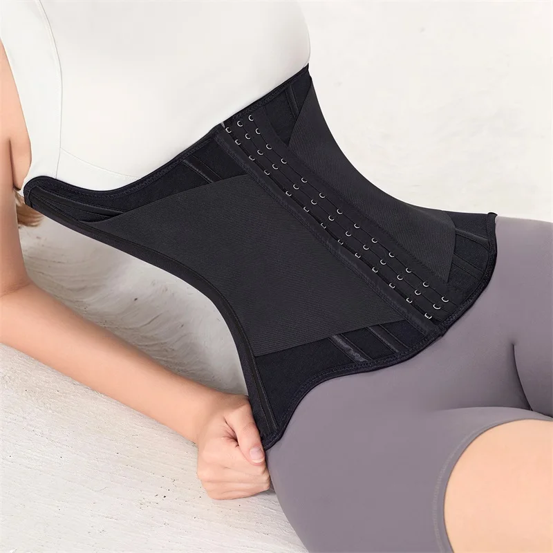 

Большой размер, поддержка бюста, обертывание на талию, двойной пояс, тренажер для талии, высокая компрессия, контроль живота и фигурка «Песочные часы» во время тренировок