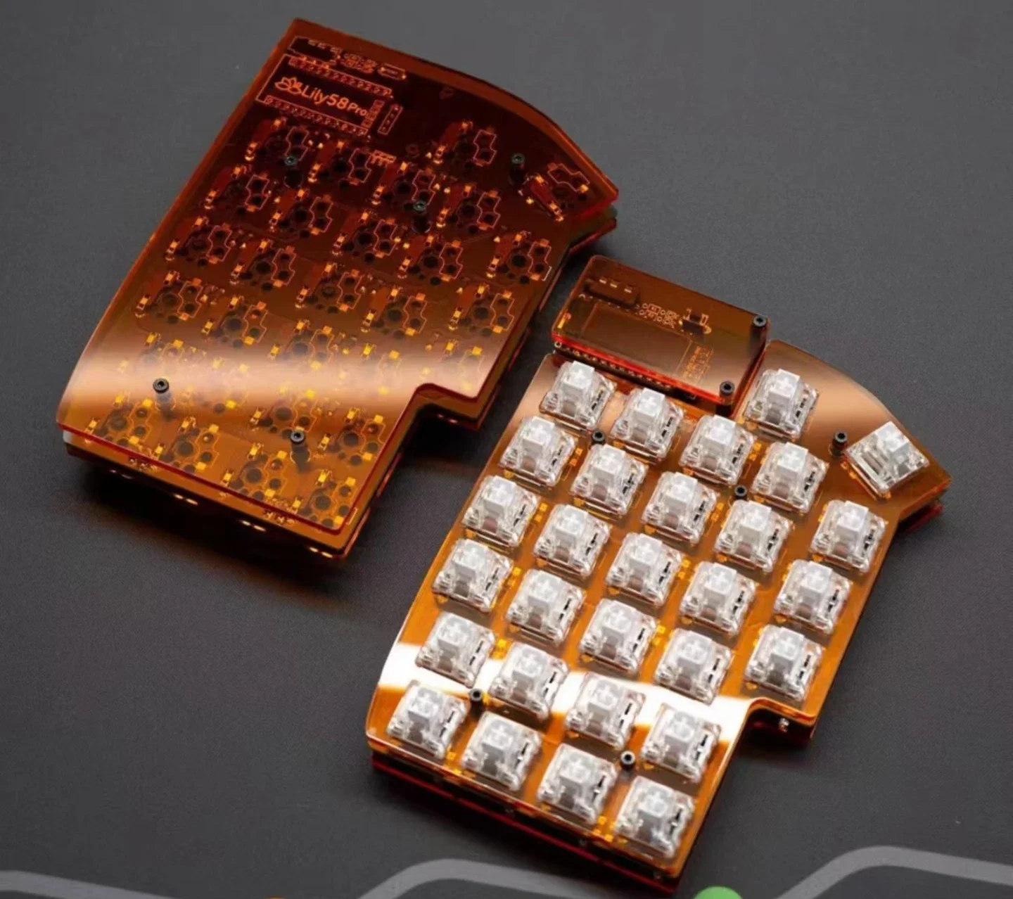 Low Profile Split Mechanical Keyboard Kit Support Hot Swap MX/choc Switch Wired/Bluetooth Wireless Split Keyboards
