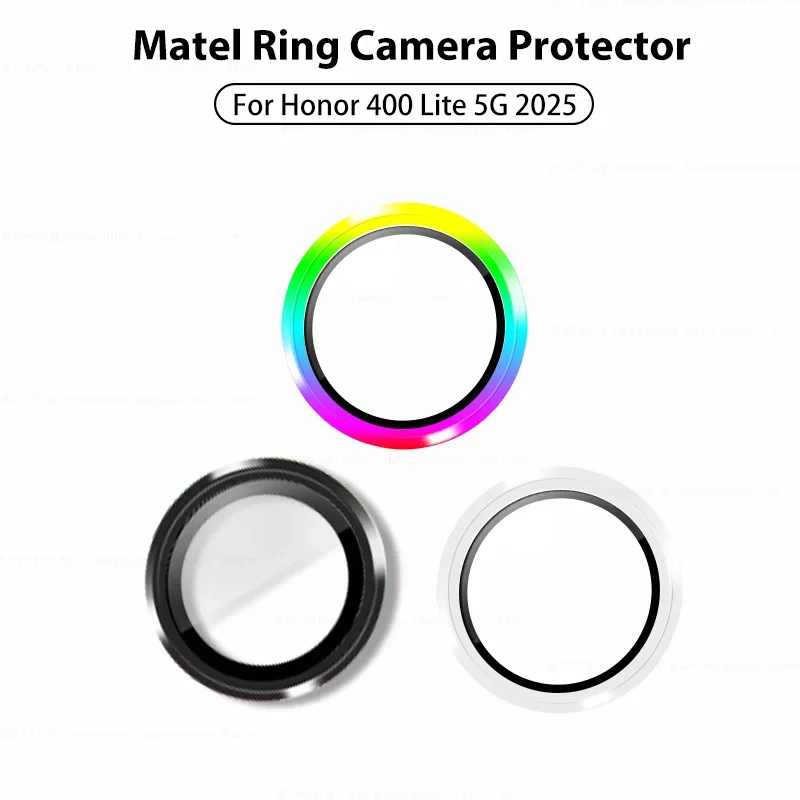 حامي عدسة الكاميرا الزجاج المقسى ل Honor 400 Lite حلقة معدنية غطاء الكاميرا حافظة Honor 400Lite Honor400Lite 5G 6.7 بوصة #1